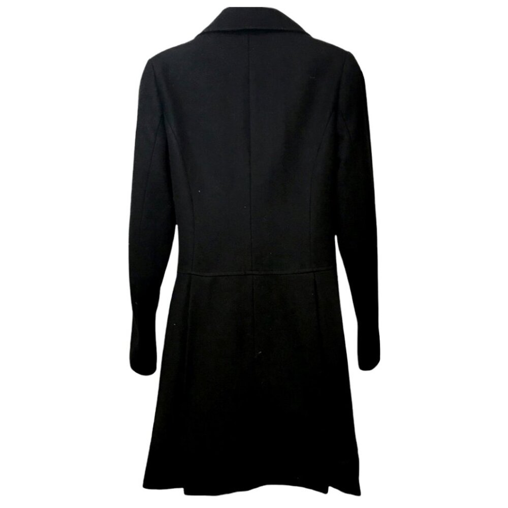 Double Ruffle Pleated Pea Coat - Picture 12 of 15